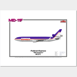 McDonnell Douglas MD-11F - Federal Express "Old Colours" (Art Print) Posters and Art